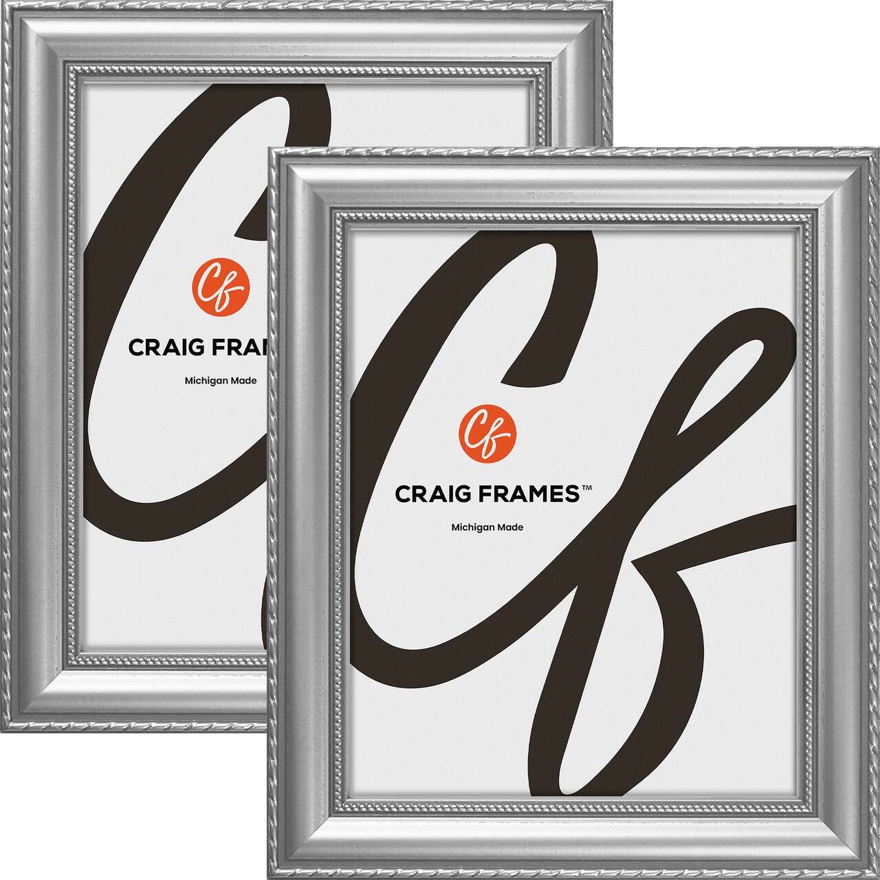 2 Pack Craig Frames Victoria Silver Picture Frame